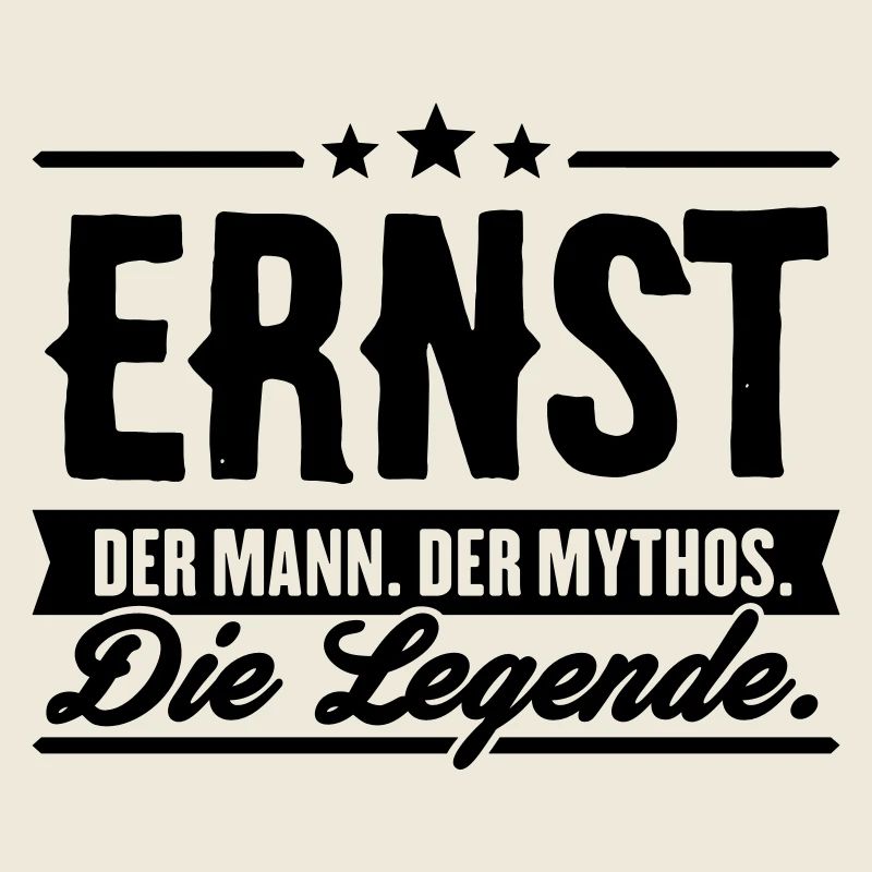 Mann Mythos Legende Ernst