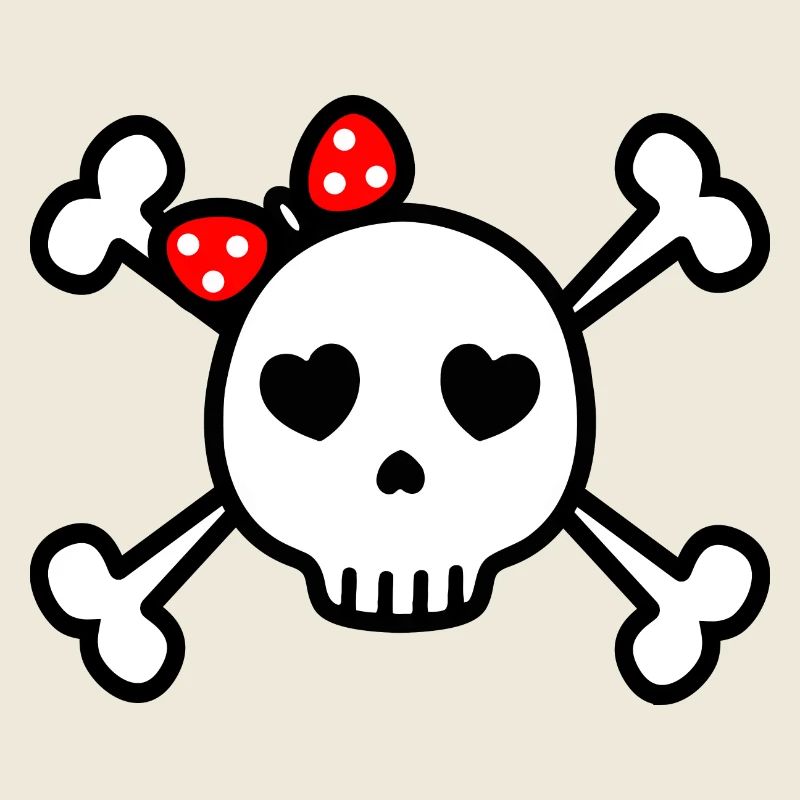 cute skull cute rockabilly skull