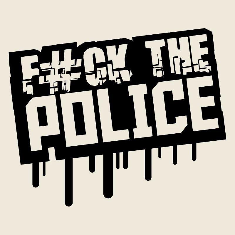 Fuck la Police Graffiti Stempel