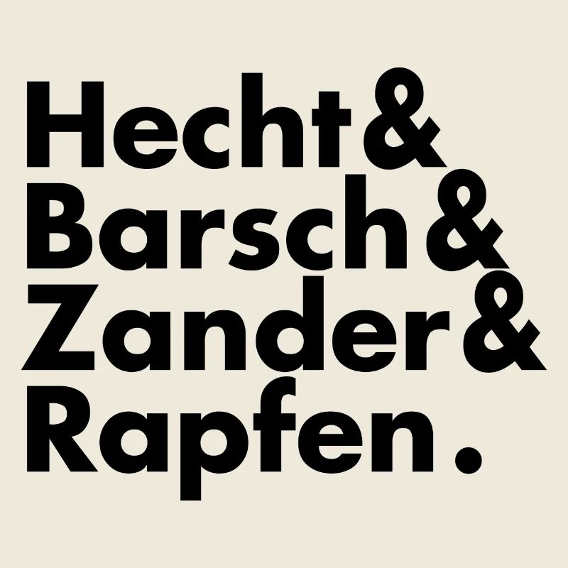 Pike, perch, zander, asp, black typo