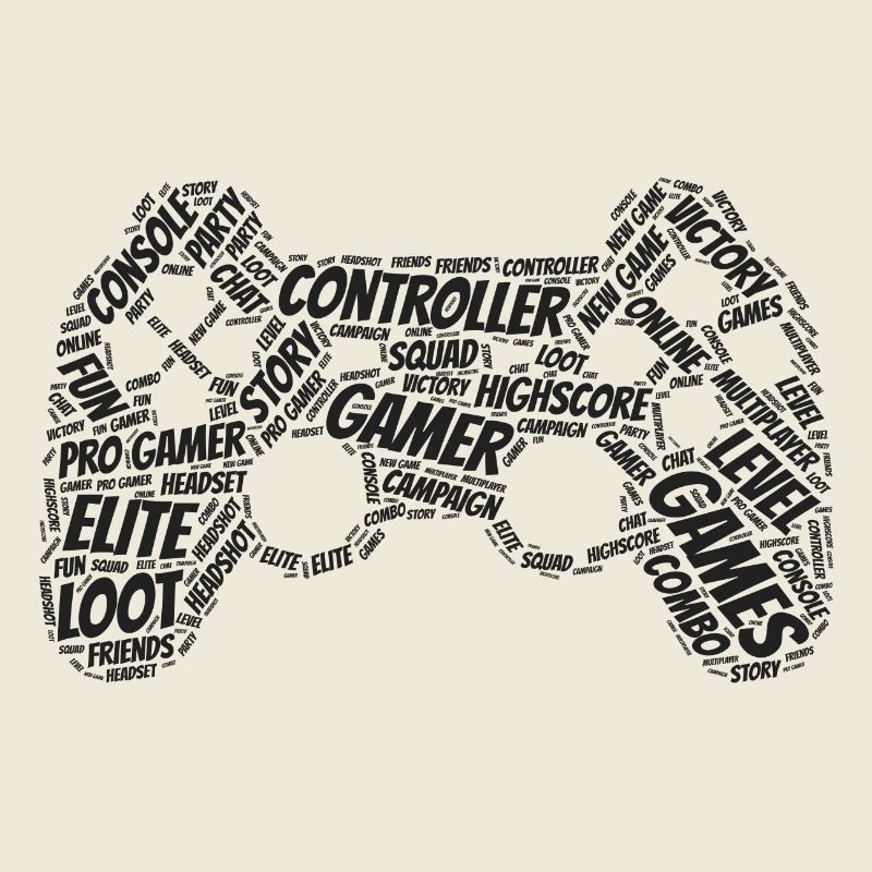 game controller wordart