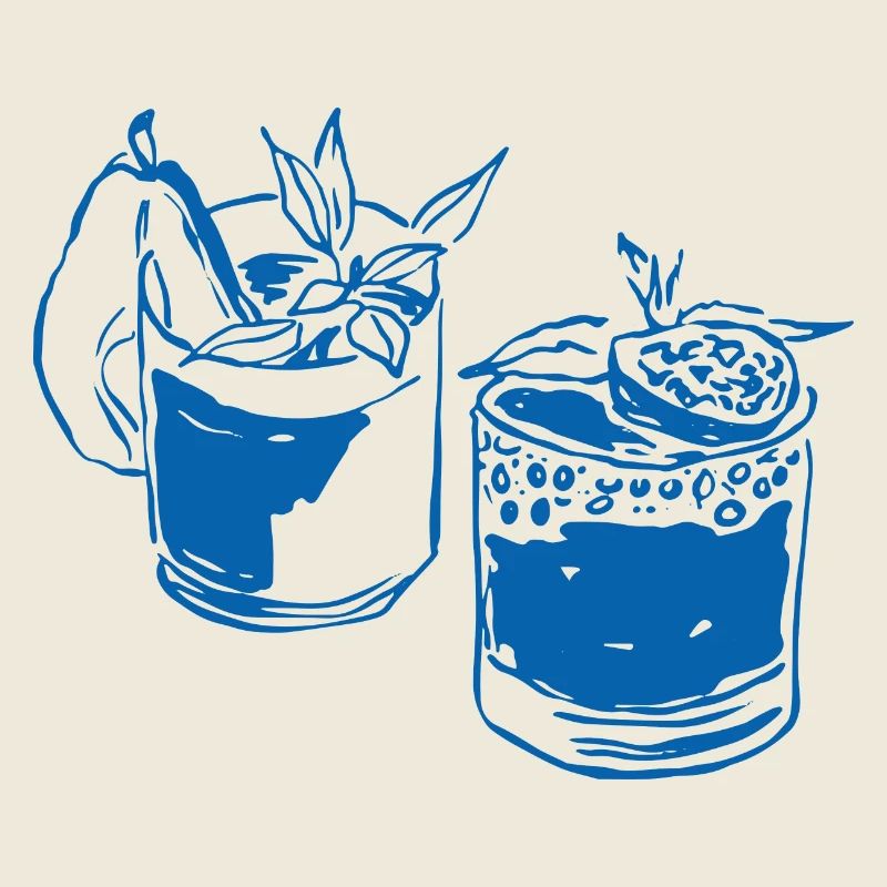 Pear cocktail, graphic tee