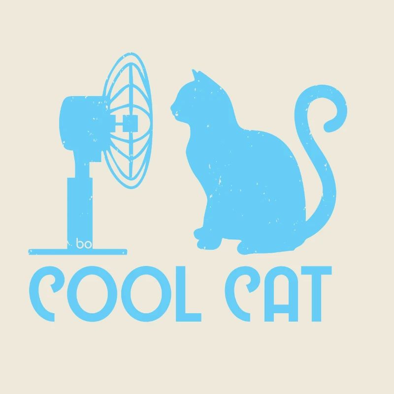 Cool Cat / Katze Bo-Grafik