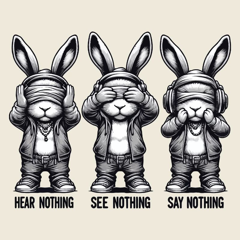 Hear See Say Nothing Bunny
