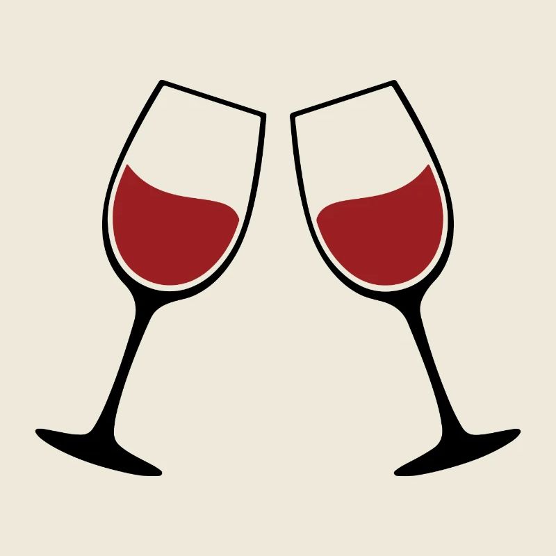 Weingläser Silhouette