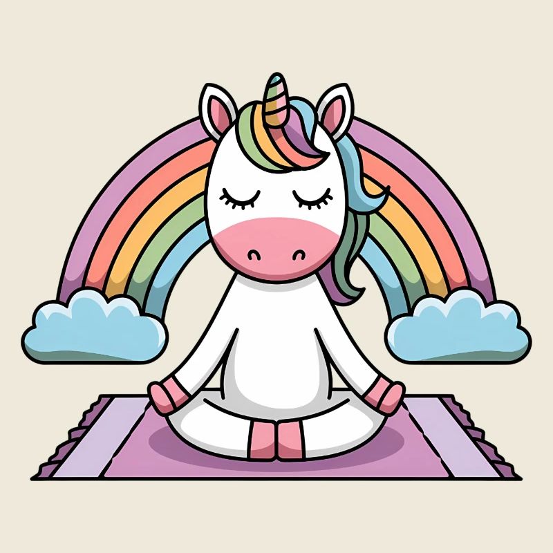 licorne de yoga