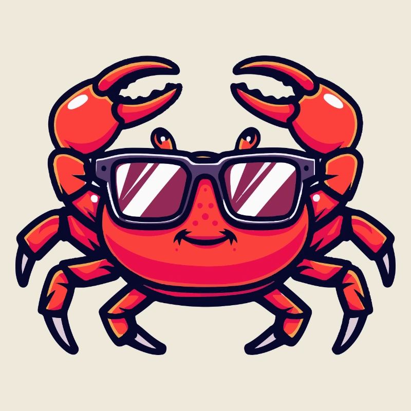 Krebs Krabbe Comic Cool