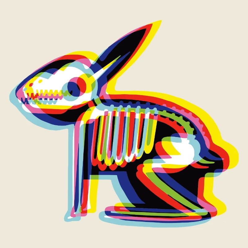 Rabbit X-Ray Kaninchen Glitch
