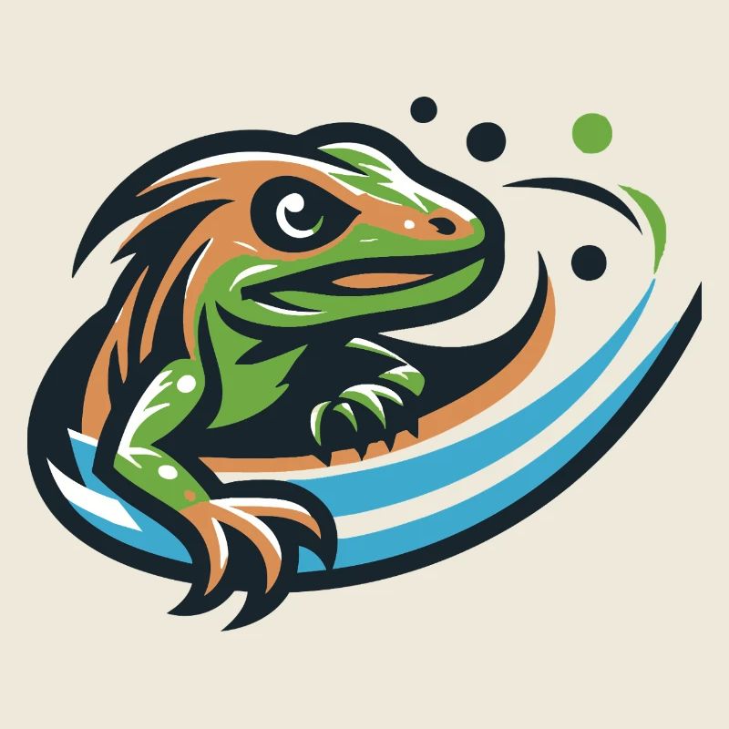 Lizard jumping grace