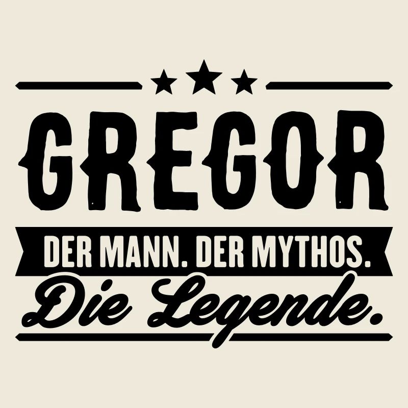 Mann Mythos Legende Gregor