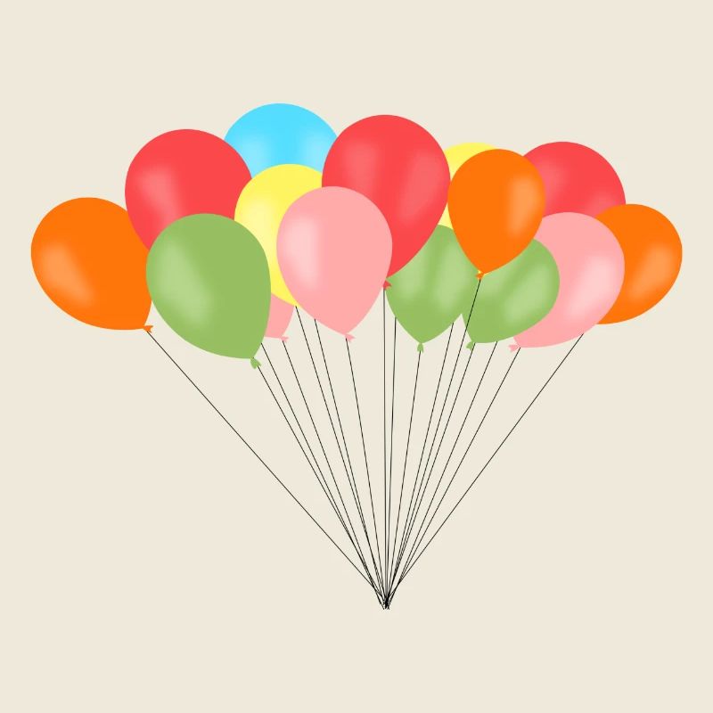 ballons colorés