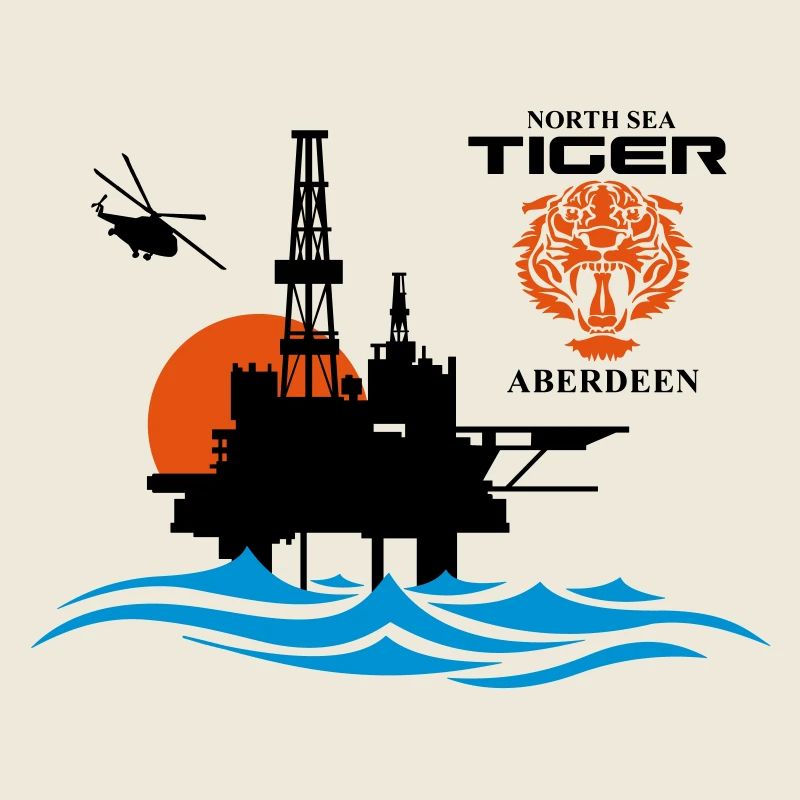 North Sea Tiger Oil Rig Platform Aberdeen