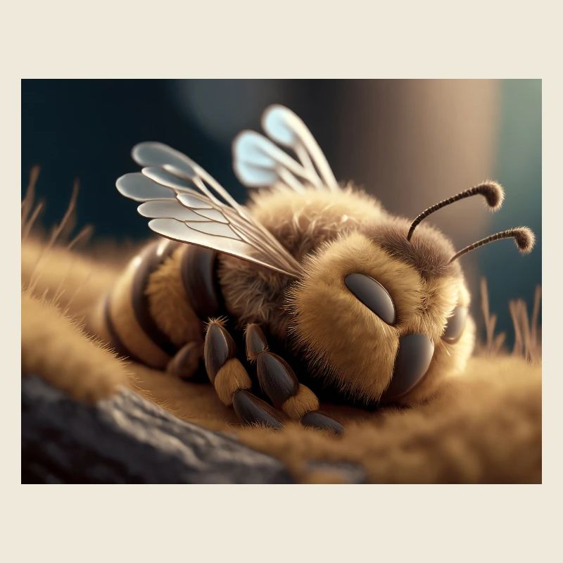 Animaux mignons en hibernation – abeille