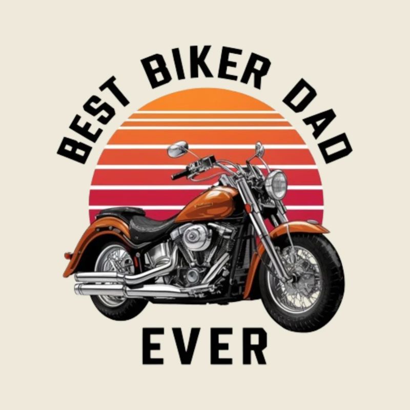 vintage best biker dad ever
