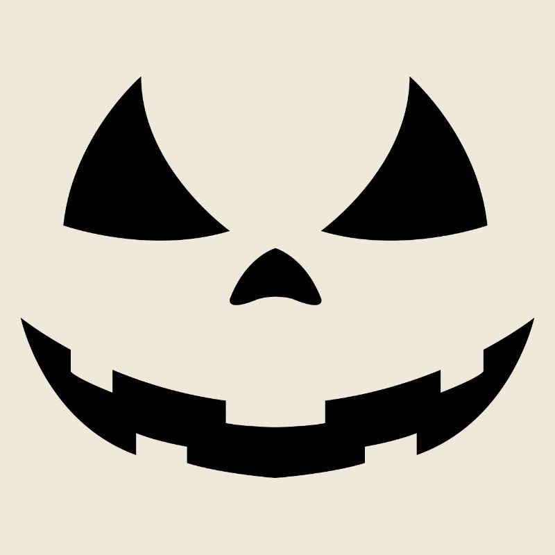 Kürbis Halloween Gesicht Schwarz