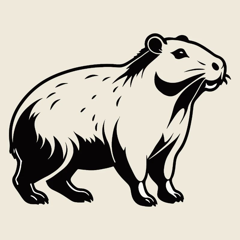 Capybara - Cute Animal Sticker