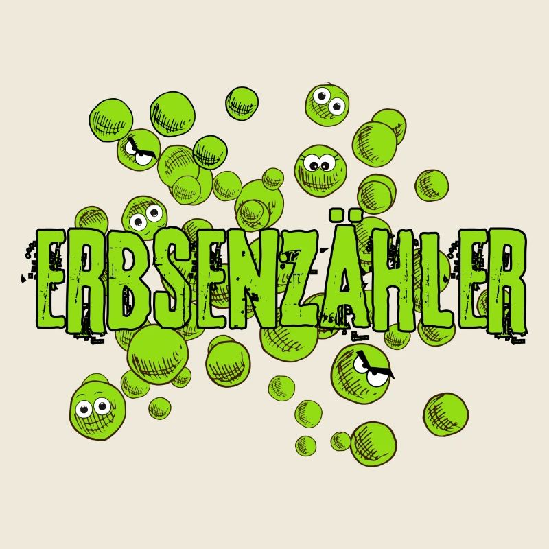 Compteur de haricots mme cacahuète vert fun bande dessinée