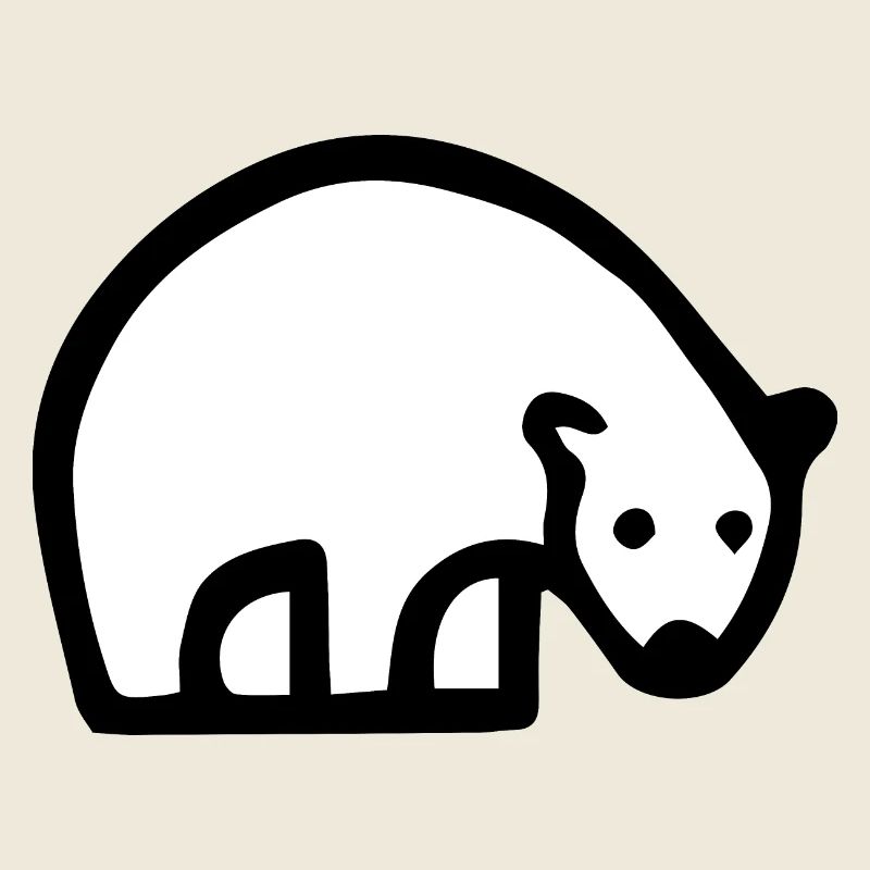 Niedliche Eisbären-Illustration!