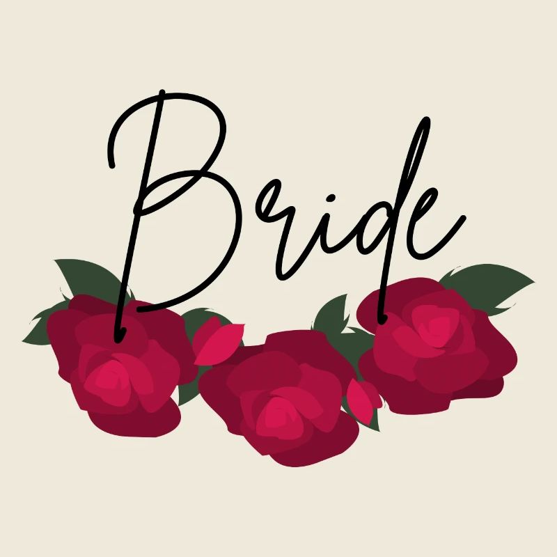 Minimalist red flower bridle