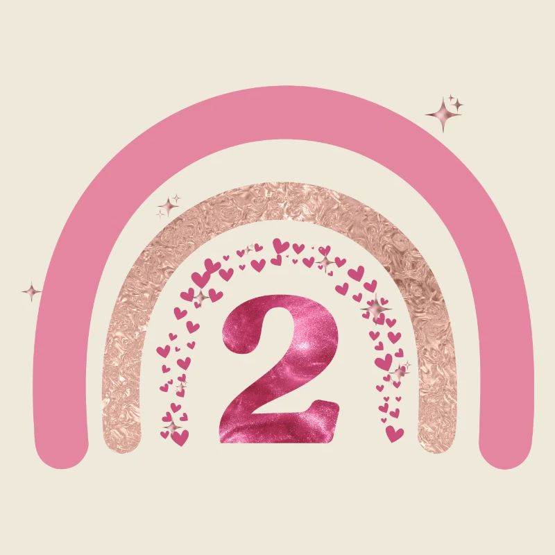 2e anniversaire rainbow rose