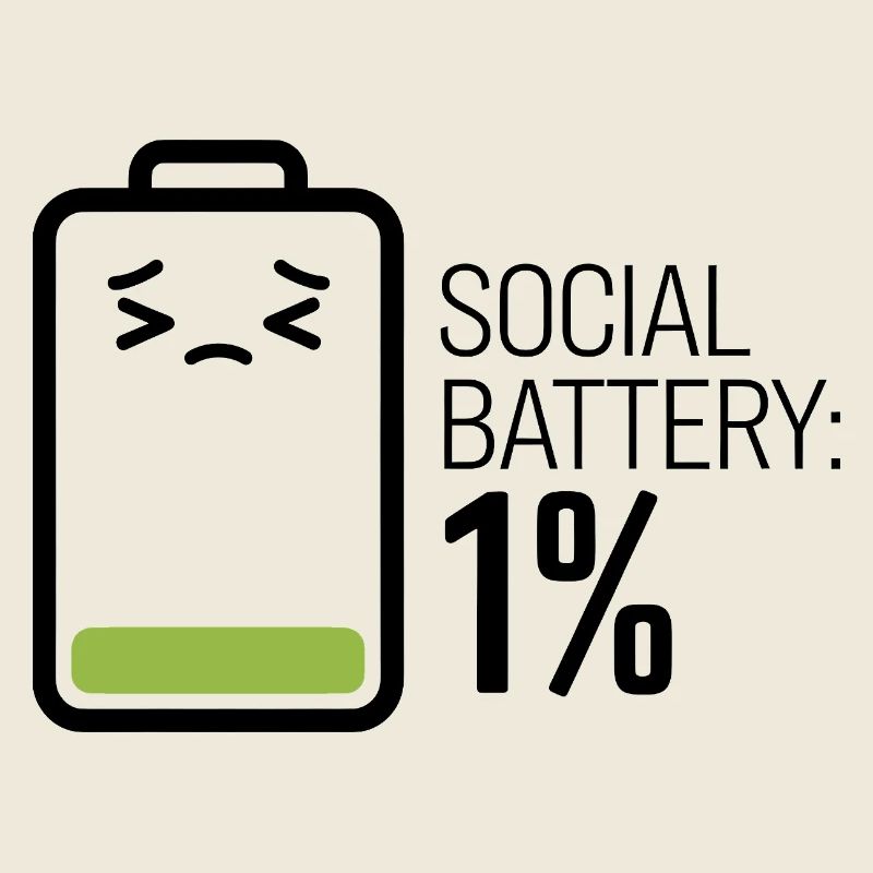 Soziale Batterie: 1%