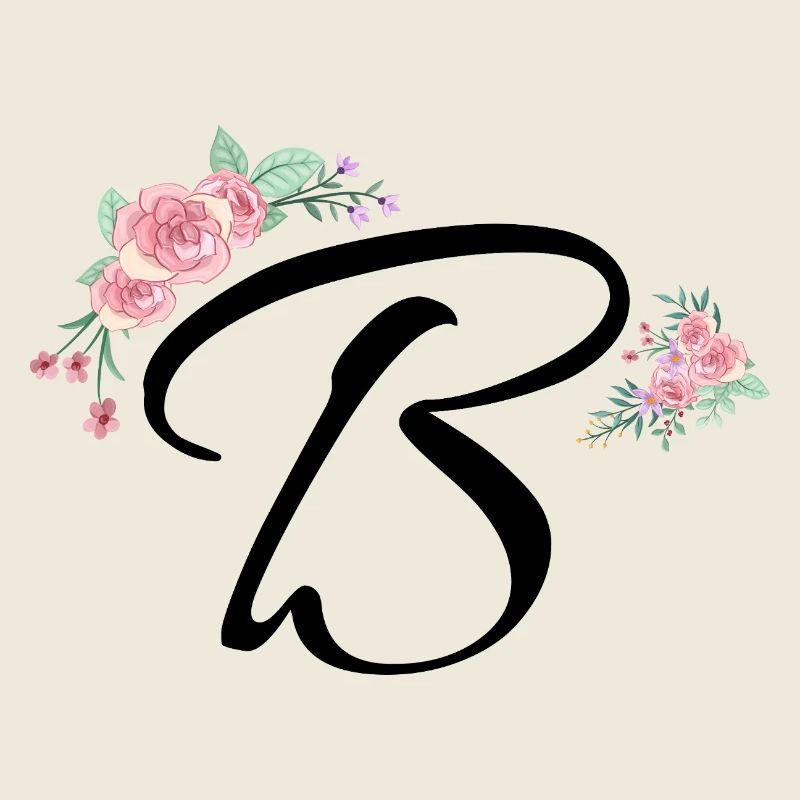 Lettre b fleurs