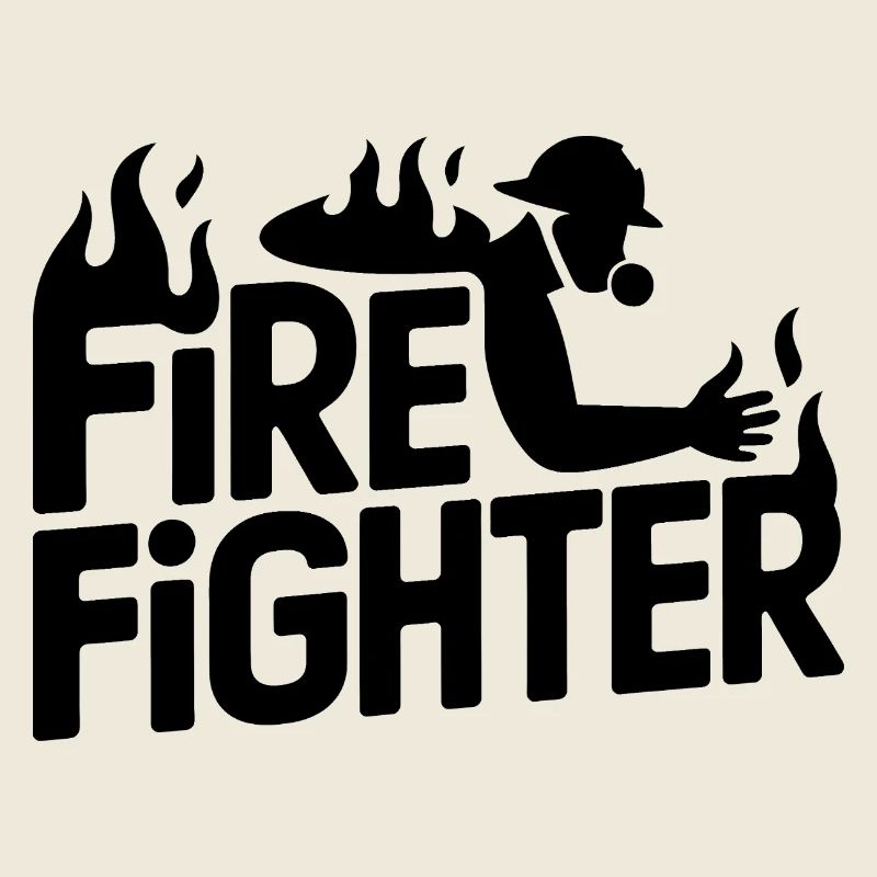 Fire fighter - Cool Hero Logo