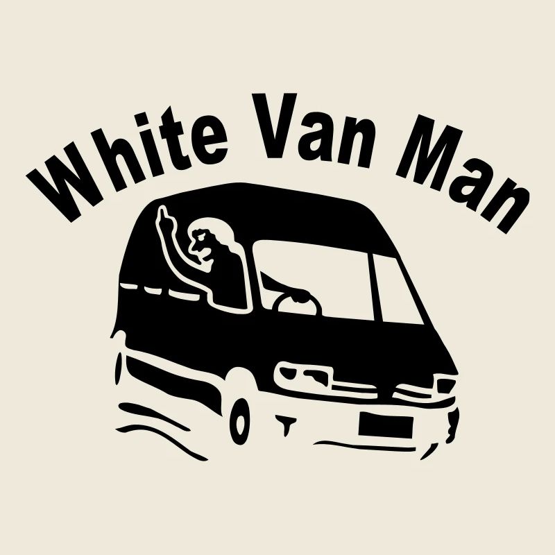 White Van Man For Dark Shirts