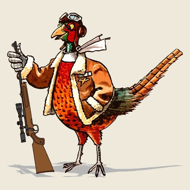 Graphique Chasseur de faisans