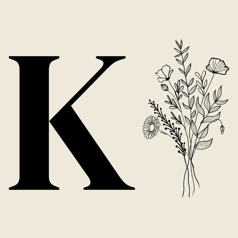 Minimalistische Blumen