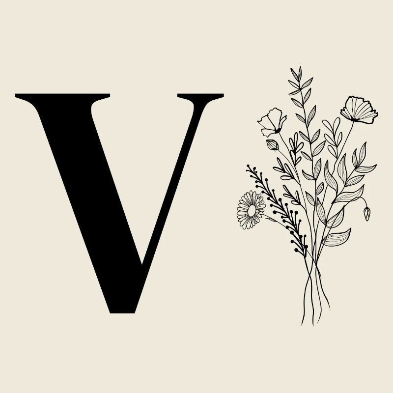 Lette v fleurs minimalistes