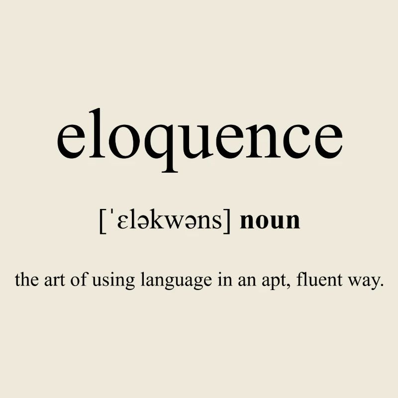 Eloquence | Eloquenz Definition Dictionary