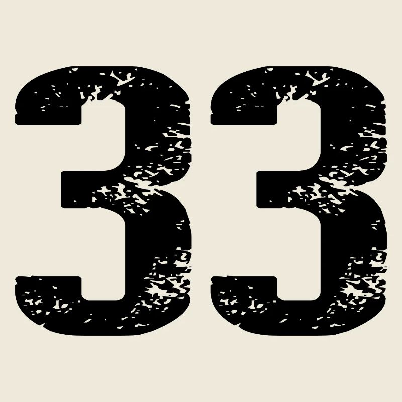 33 Zahl Trikot