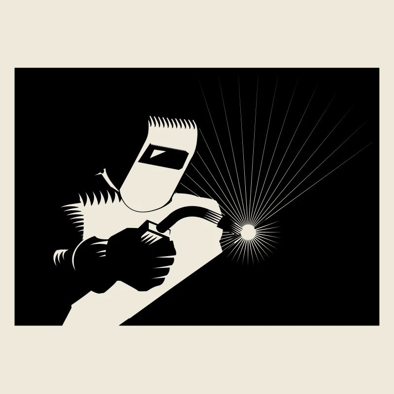 Schweisser bei der Arbeit