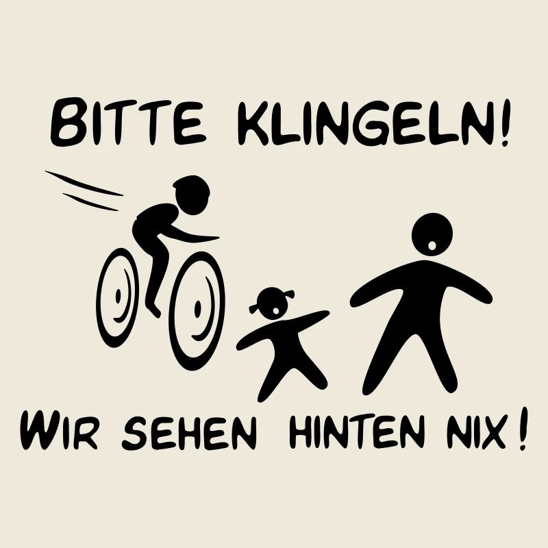 Bitte klingeln! Radfahrer-Kind