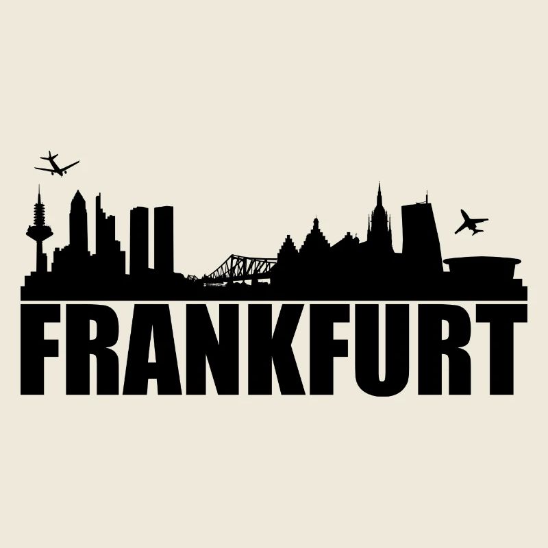 Frankfurt Skyline Silhoue