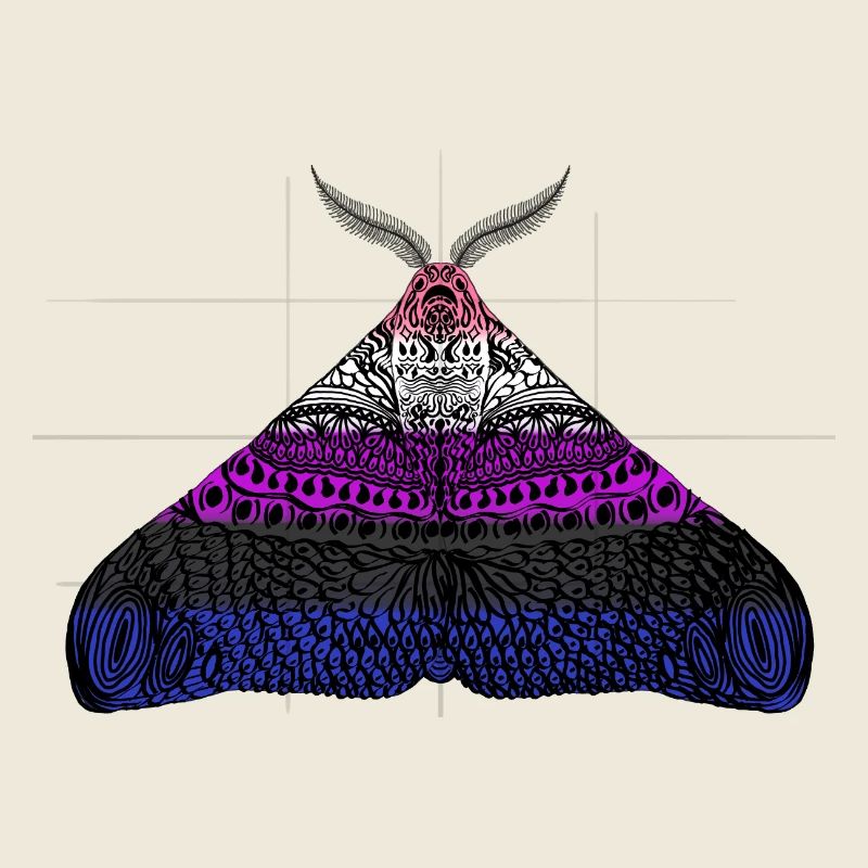 Fierté genderfluid Moth Motif A