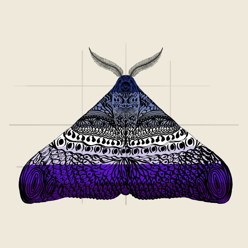 Lesbienne Butch Pride Moth Motif A