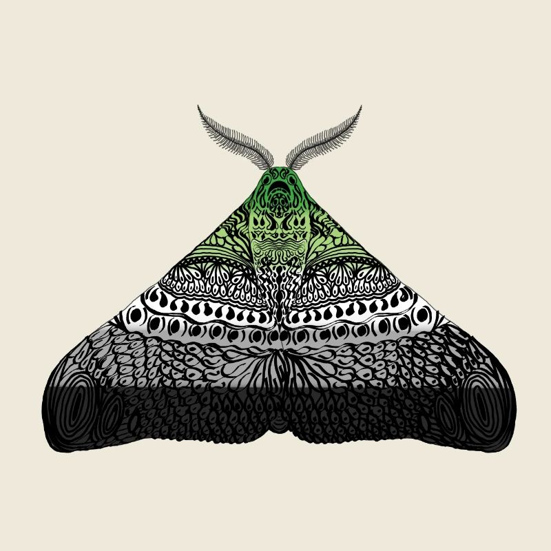 Aromantisch pride Motte