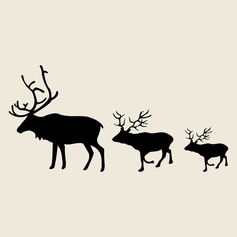 Famille de cerfs