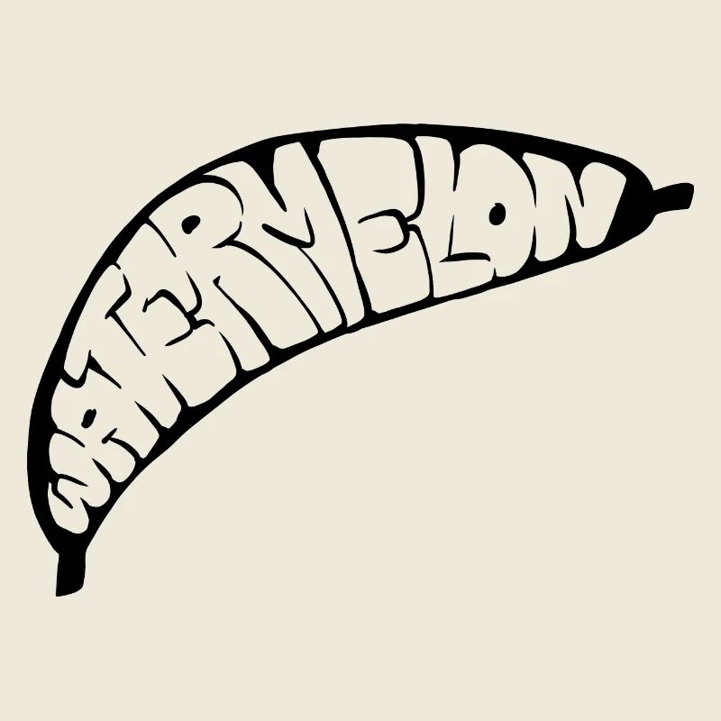 Bananen-Wassermelonen-Graff (Schablone)