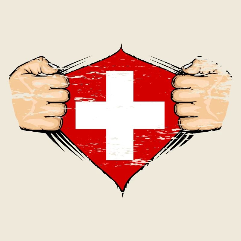 Schweiz Flagge Design used