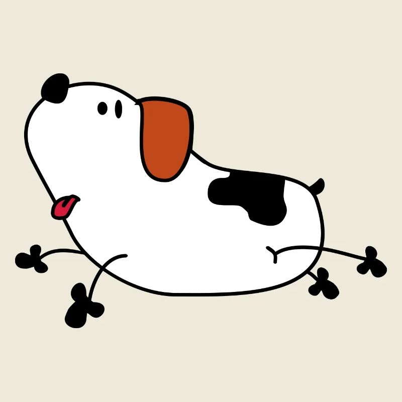 Chien de dessin animé doux