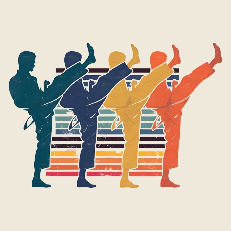 Karate - Retro Fighter Gift