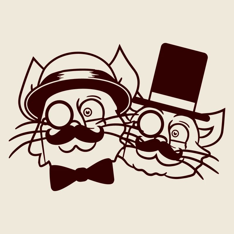 2 Sir Cats Mr. Cylinder Deux Monocle Team Rich
