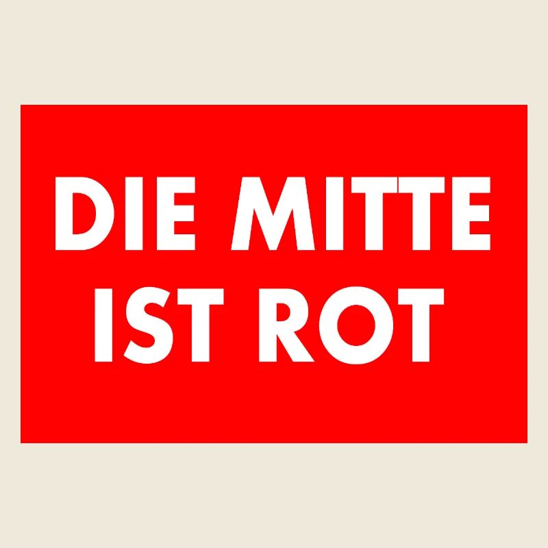 die mitte ist rot