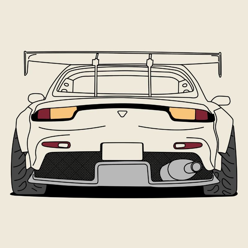 rx7 rear outlines