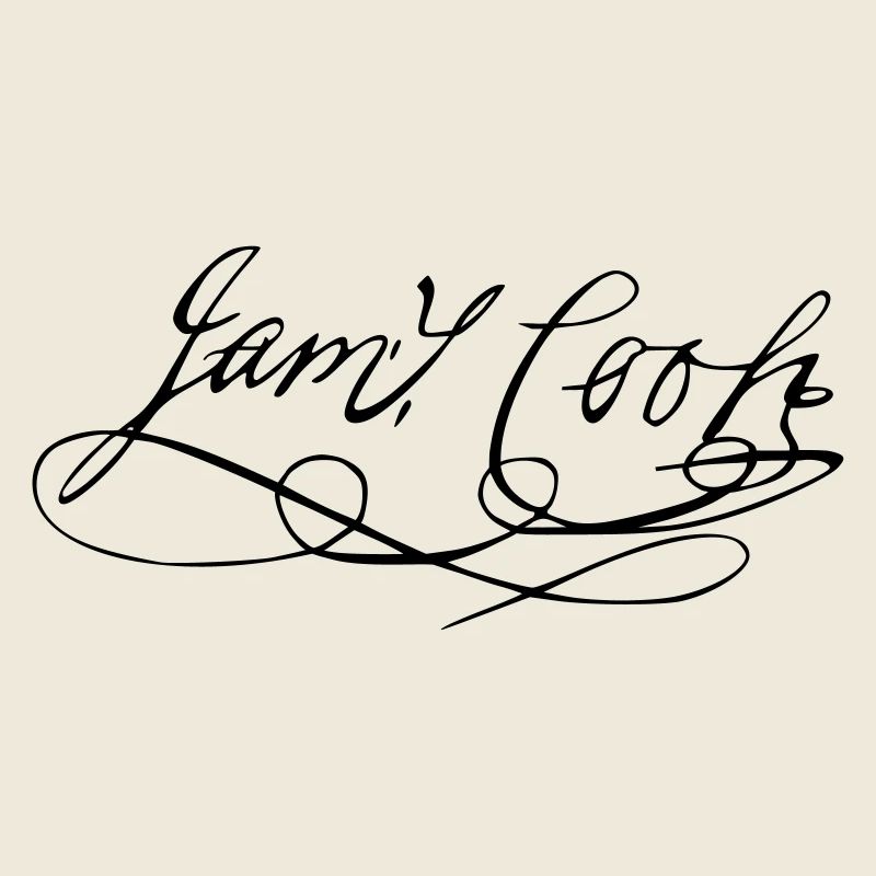 James Cook Autogramm