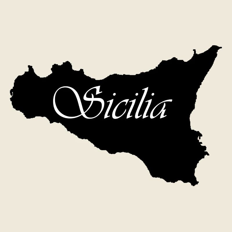 Black writing sicilia Sicily