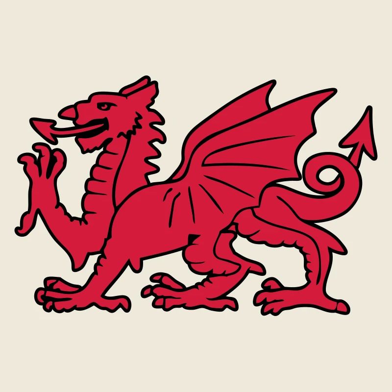 welsh red dragon wales cymru